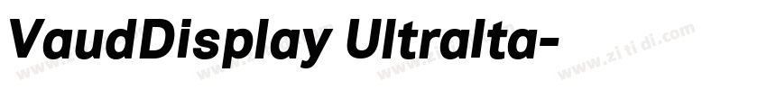 VaudDisplay UltraIta字体转换 VaudDisplay UltraIta字体转换